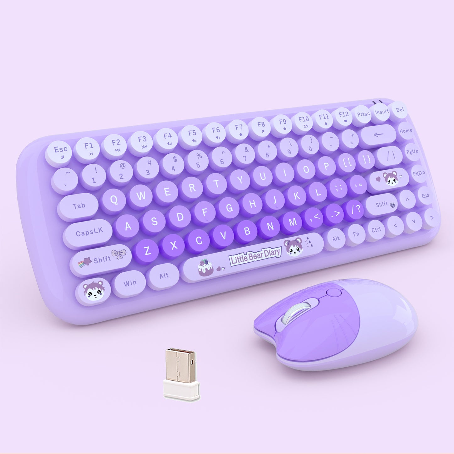 Candy Color 80% TKL Wireless Keyboard and Mouse Combo