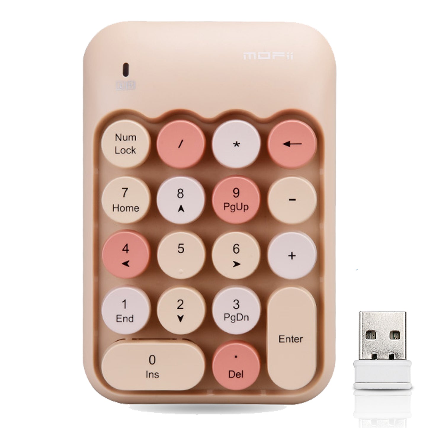 Colorful Wireless Numeric Keypad, Cute Bubble Numpad