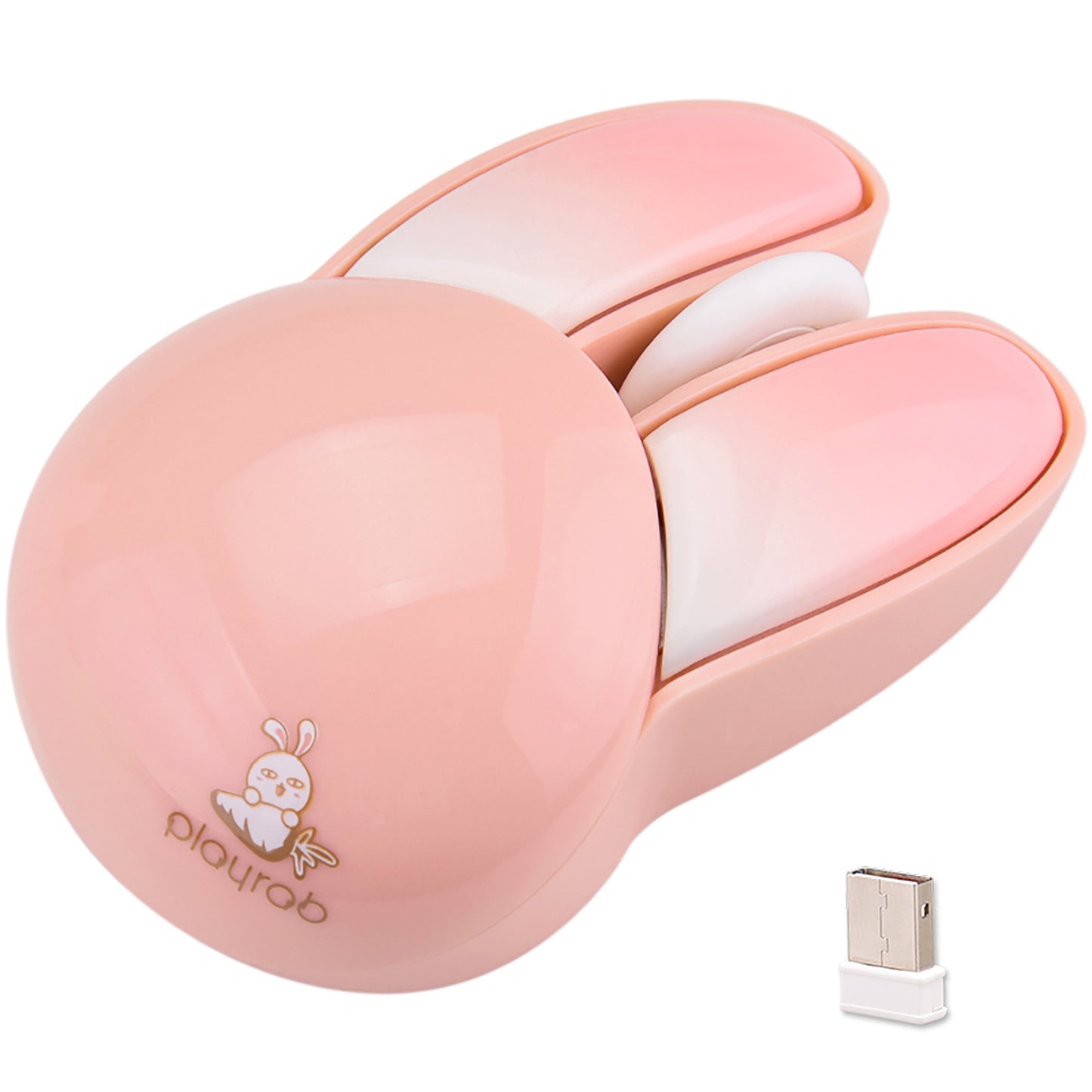 Cute Bunny Wireless Mouse, Lightweight Silent Kids Mouse
