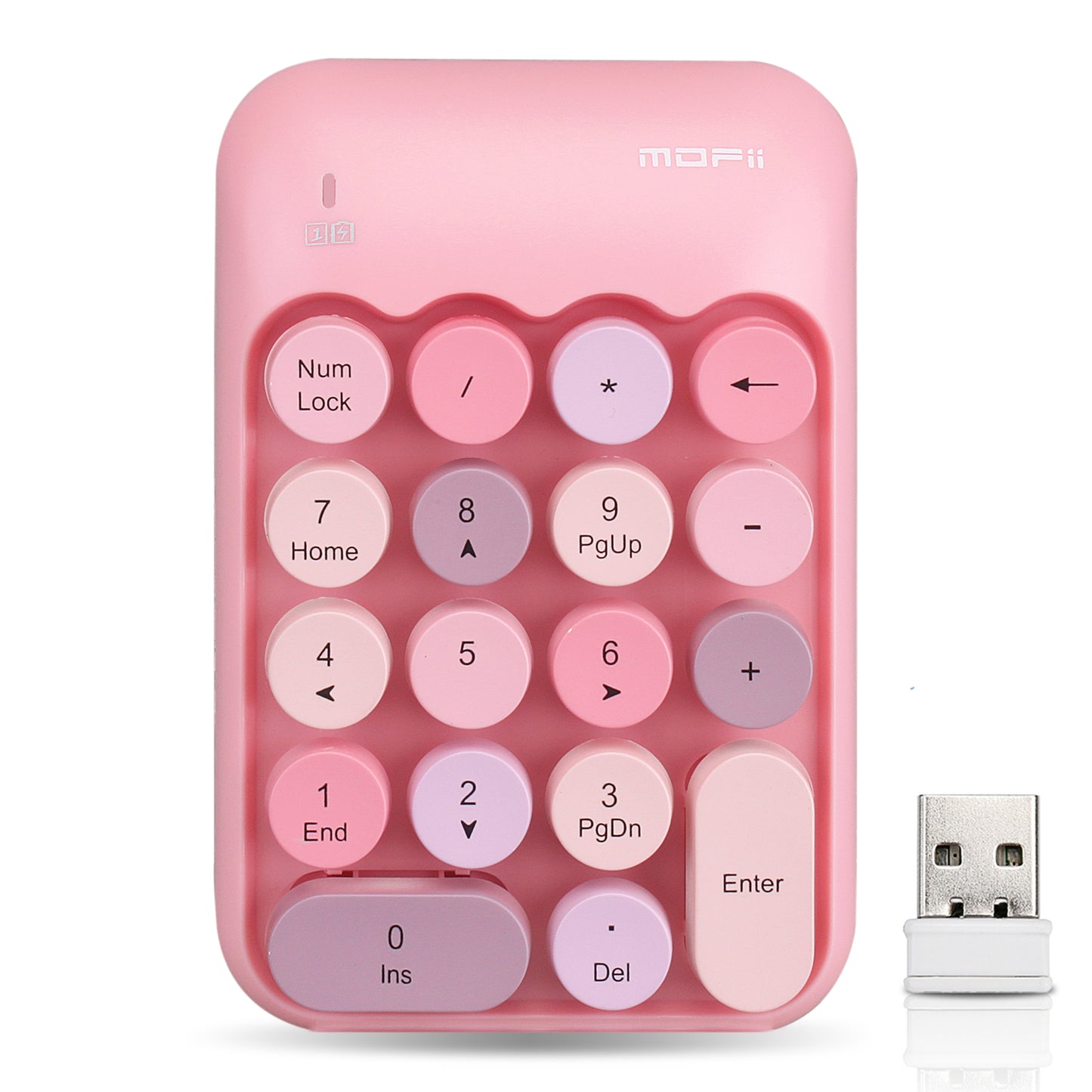 Colorful Wireless Numeric Keypad, Cute Bubble Numpad