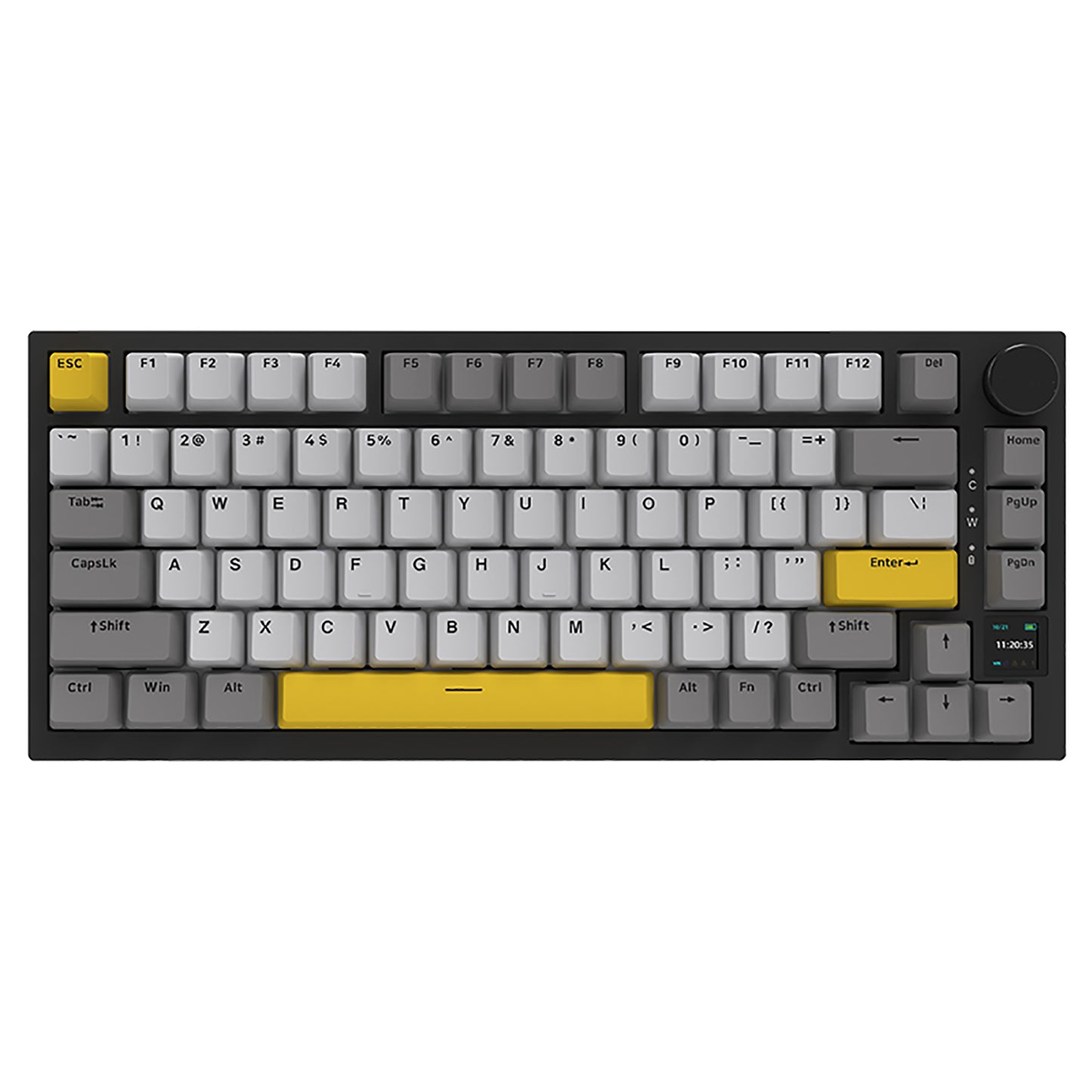 AJAZZ AK820 Pro 75% Gasket RGB Wireless Mechanical Keyboard with TFT Screen and Volume knob