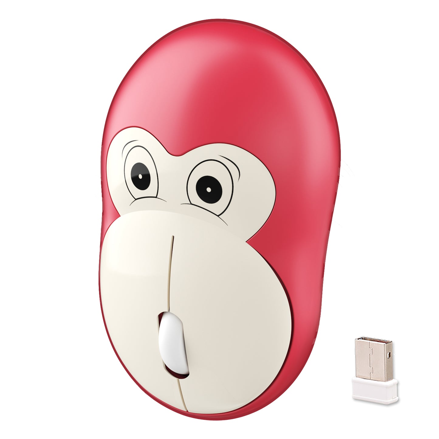 Cute Monkey Wireless Mouse, Lightweight Silent Kids Mouse