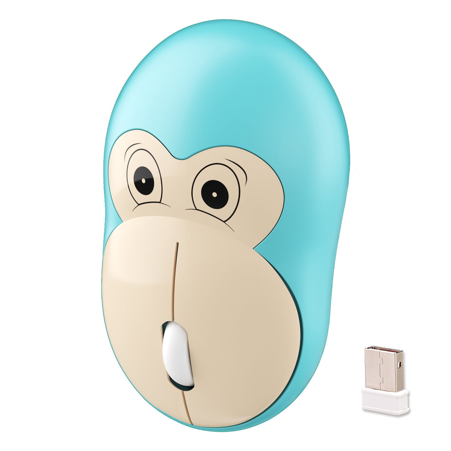 Cute Monkey Wireless Mouse, Lightweight Silent Kids Mouse