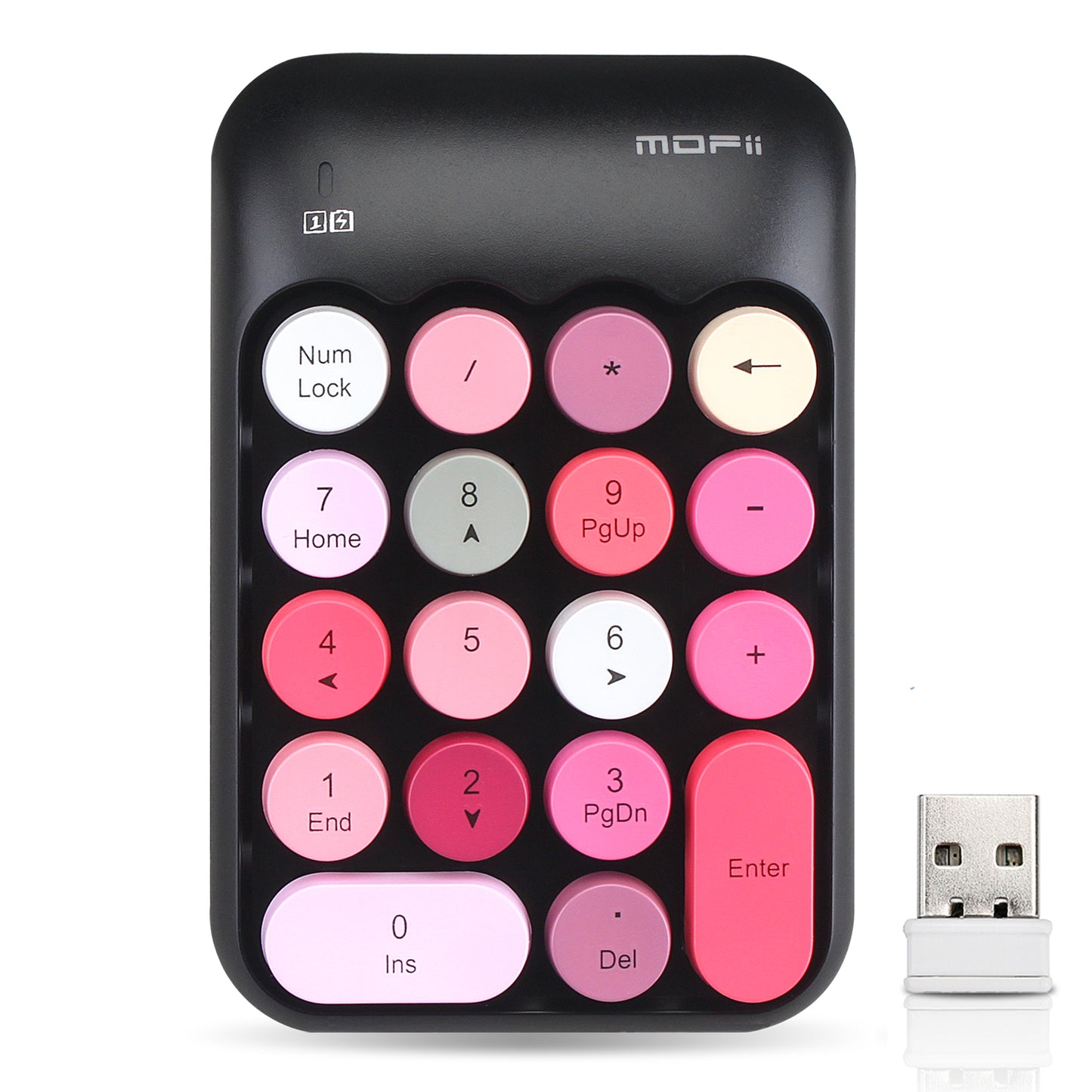 Colorful Wireless Numeric Keypad, Cute Bubble Numpad