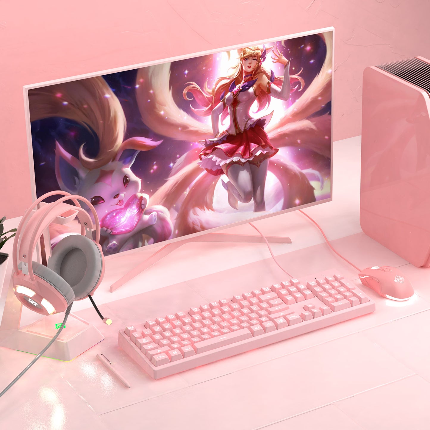 RGB Wired Gaming Mouse, Aesthetic Girls Mouse