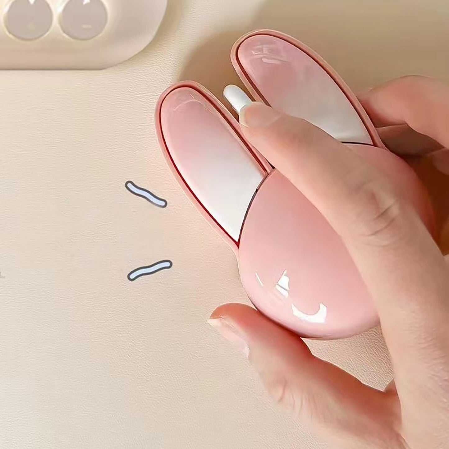 Cute Bunny Wireless Mouse, Lightweight Silent Kids Mouse