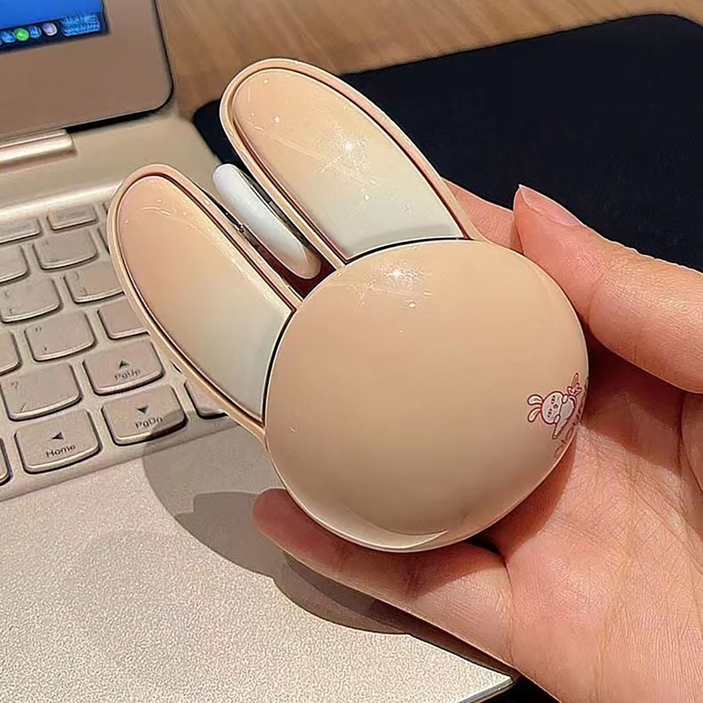 Cute Bunny Wireless Mouse, Lightweight Silent Kids Mouse
