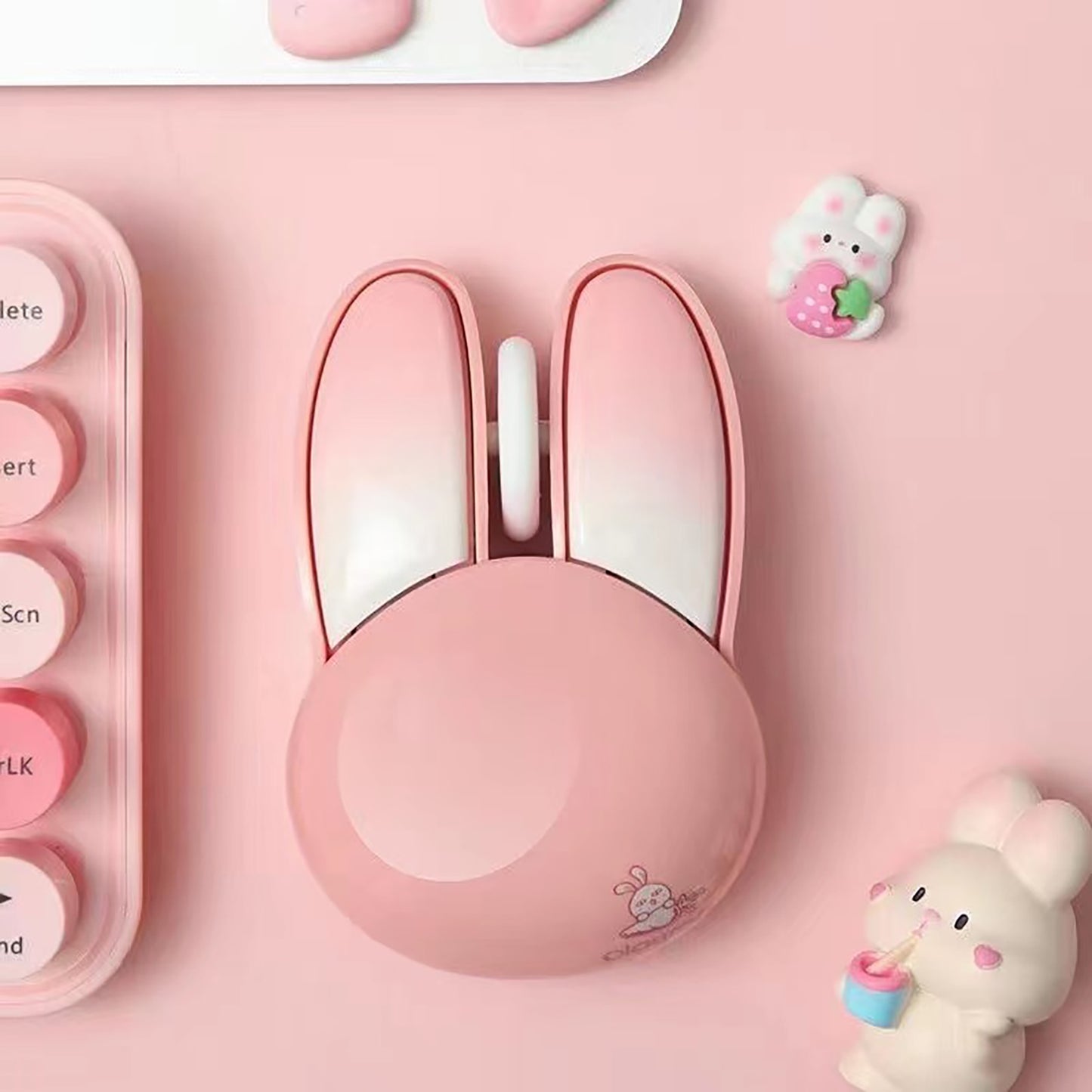 Cute Bunny Wireless Mouse, Lightweight Silent Kids Mouse
