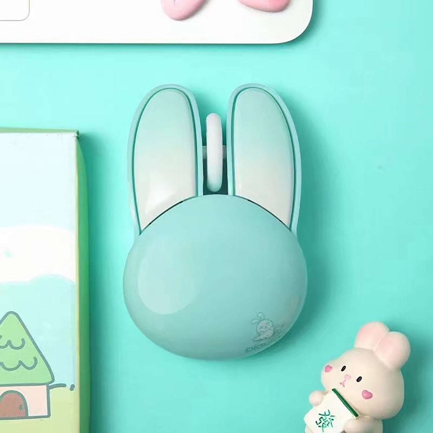 Cute Bunny Wireless Mouse, Lightweight Silent Kids Mouse