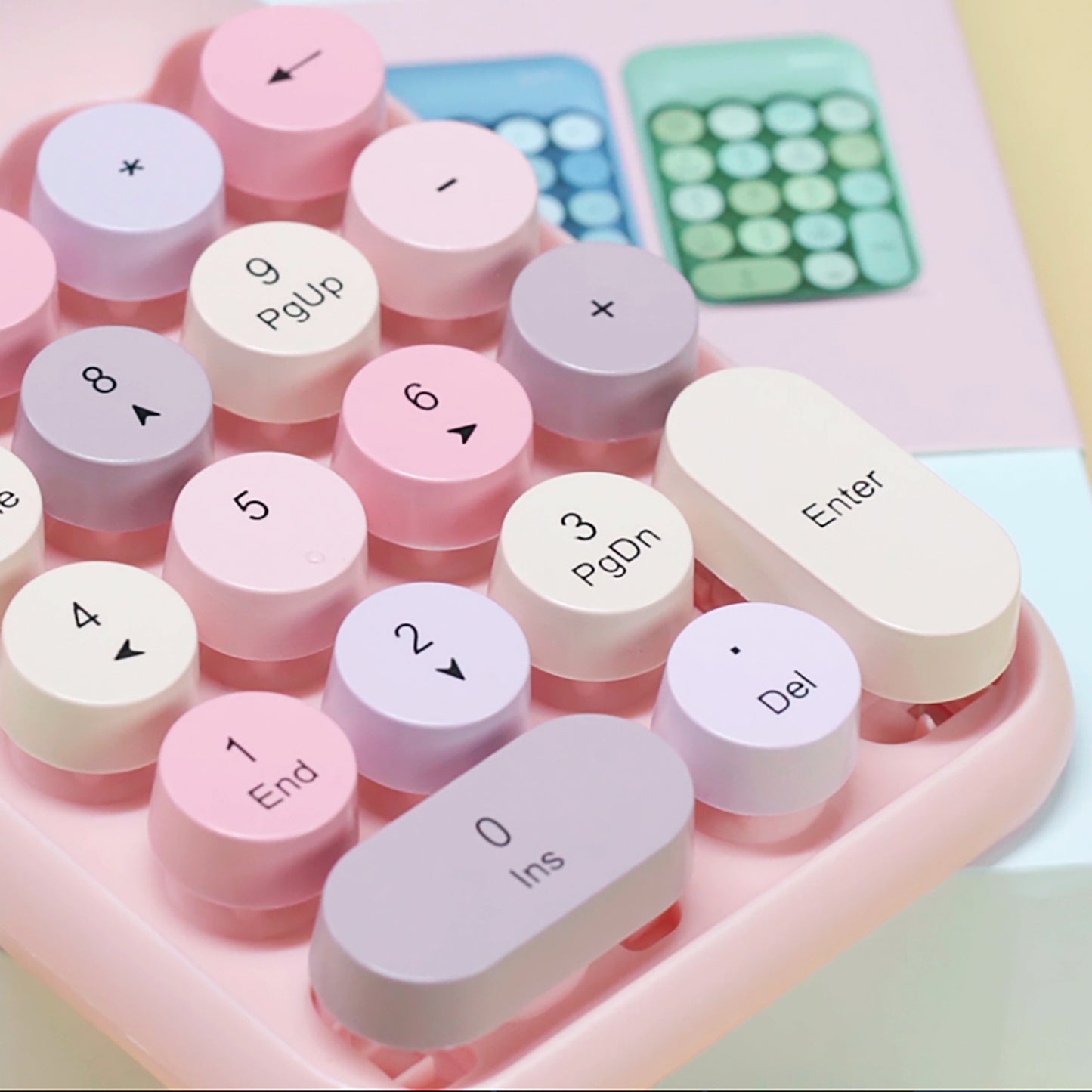 Colorful Wireless Numeric Keypad, Cute Bubble Numpad