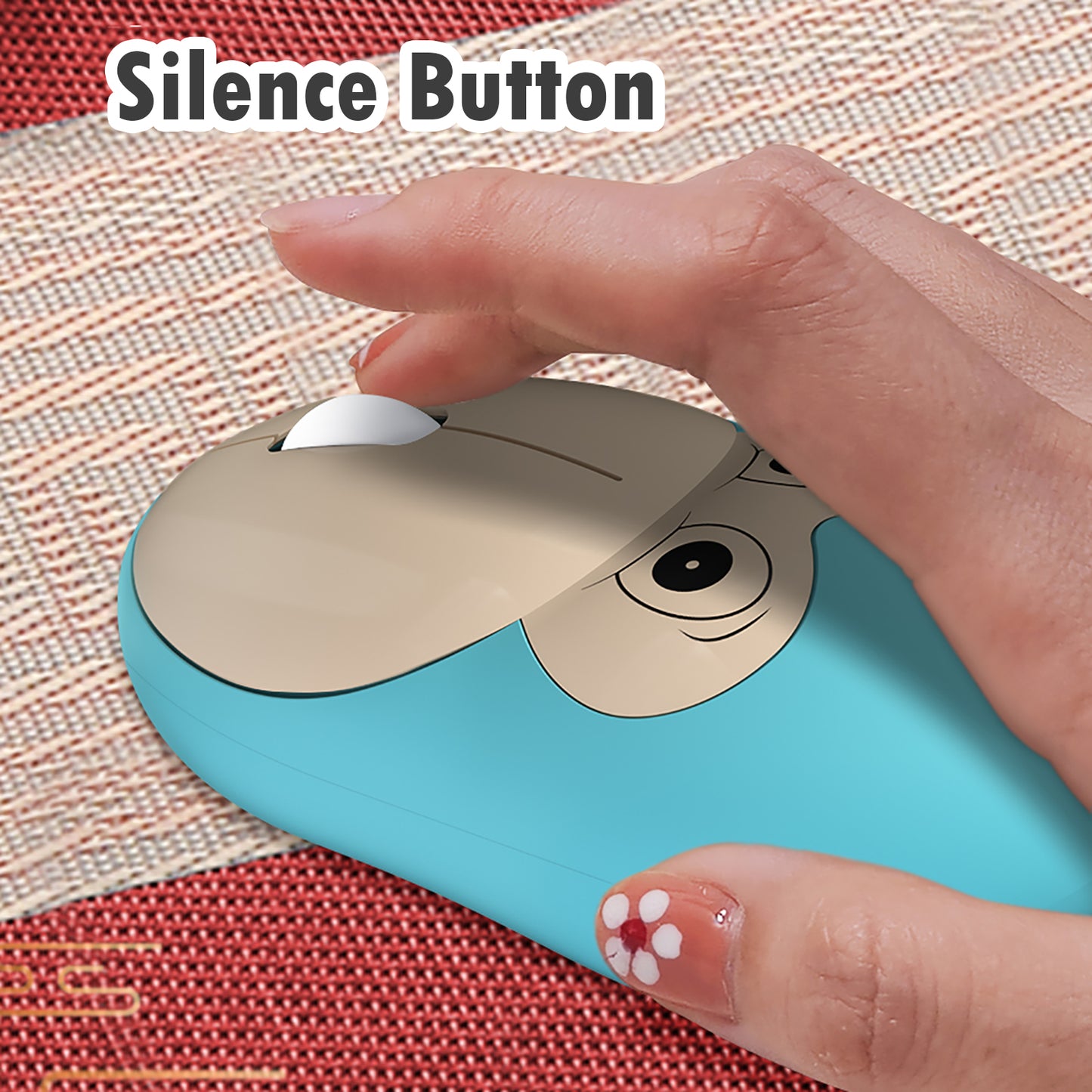 Cute Monkey Wireless Mouse, Lightweight Silent Kids Mouse