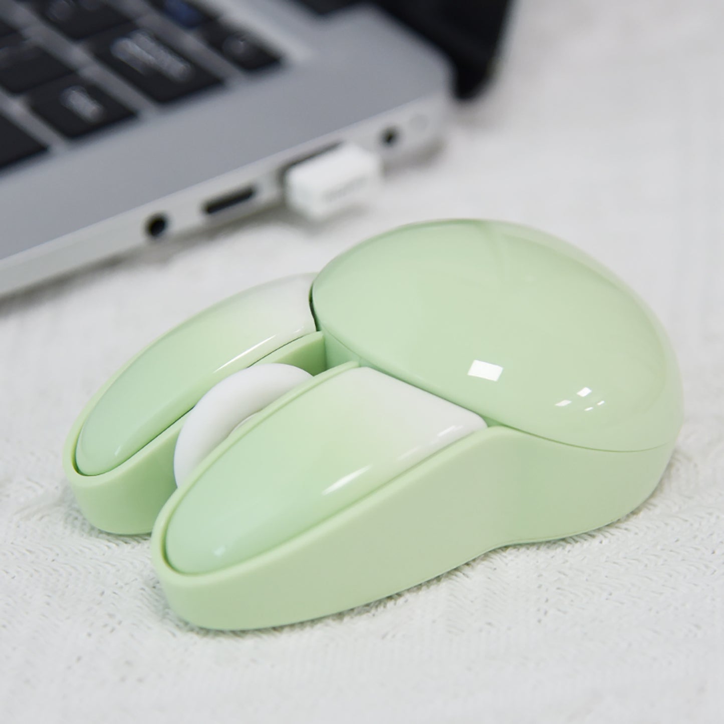 Cute Bunny Wireless Mouse, Lightweight Silent Kids Mouse