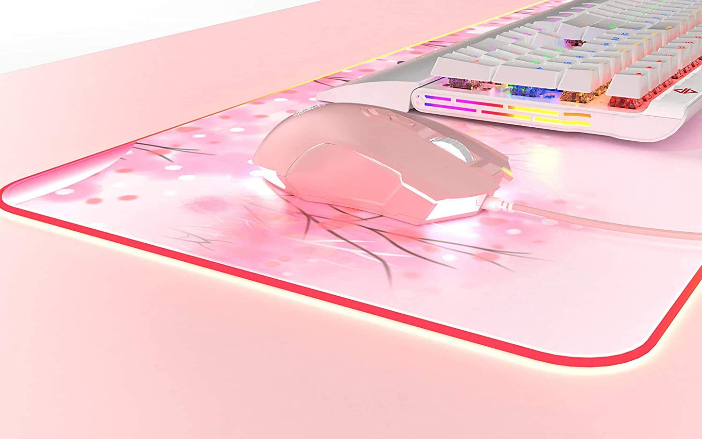 RGB Wired Gaming Mouse, Aesthetic Girls Mouse