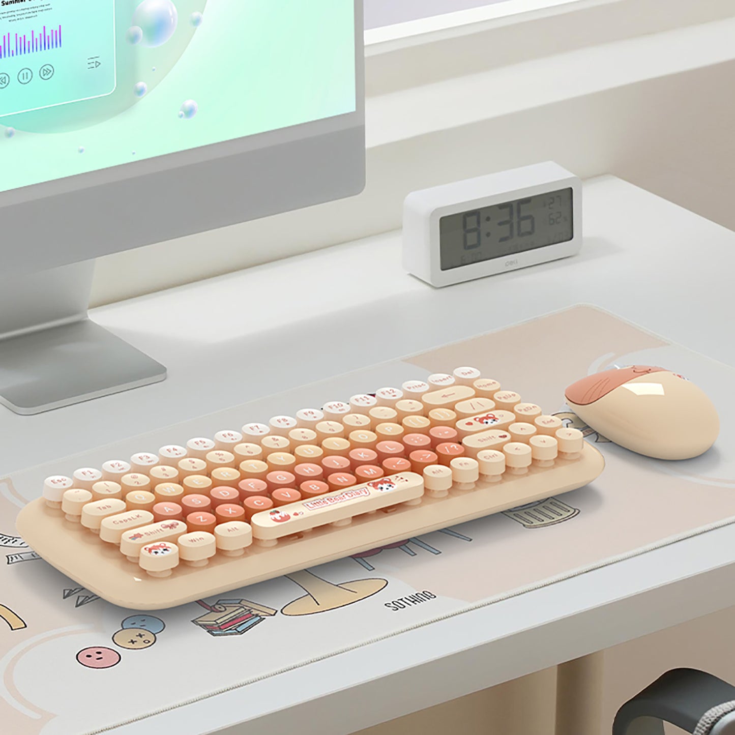 Candy Color 80% TKL Wireless Keyboard and Mouse Combo