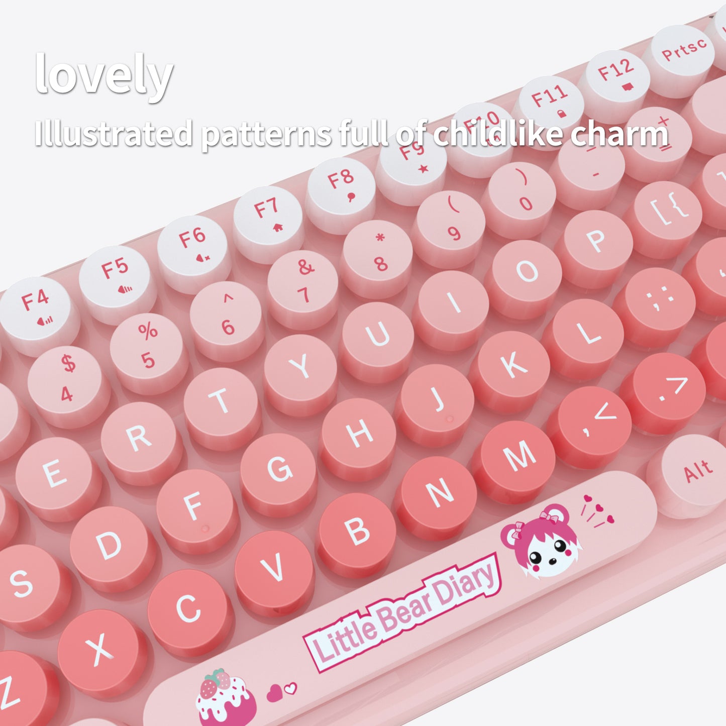 Candy Color 80% TKL Wireless Keyboard and Mouse Combo