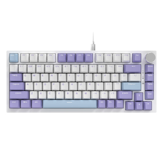 AJAZZ AK820 75% Wired RGB Gasket Mechanical Keyboard with Volume Knob