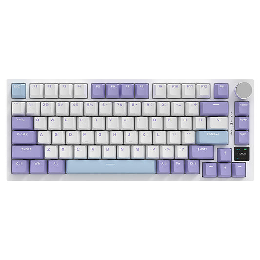 AJAZZ AK820 Pro 75% Gasket RGB Wireless Mechanical Keyboard with TFT Screen and Volume knob