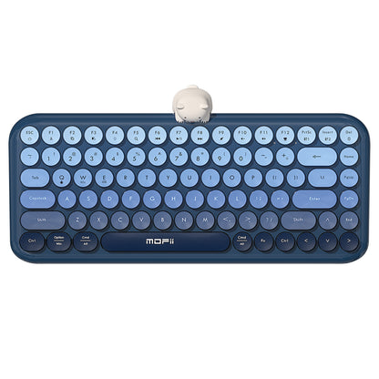 Colorful Dual Mode Wireless Keyboard with Magnetic Bear