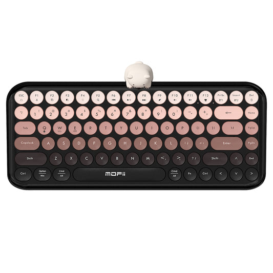 Colorful Dual Mode Wireless Keyboard with Magnetic Bear