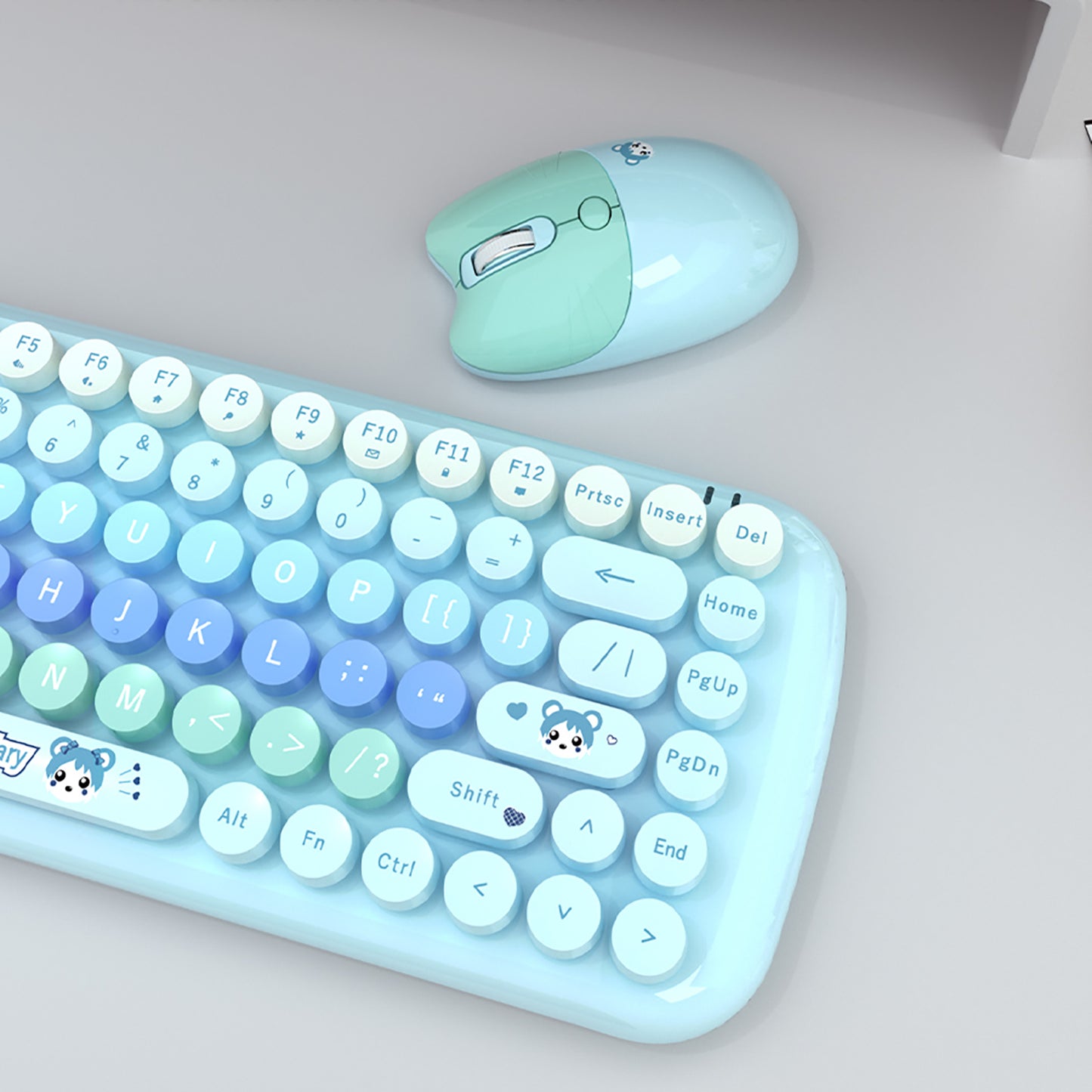 Candy Color 80% TKL Wireless Keyboard and Mouse Combo